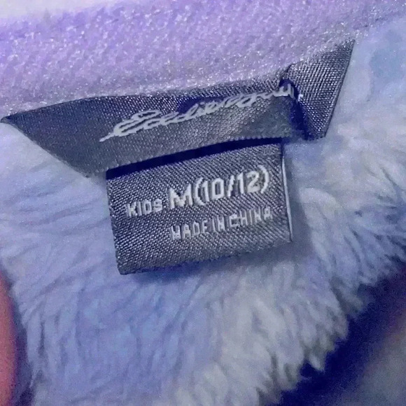 Eddie Bauer Girls Tie Dye Print Fleece Jacket - Picture 7 of 7